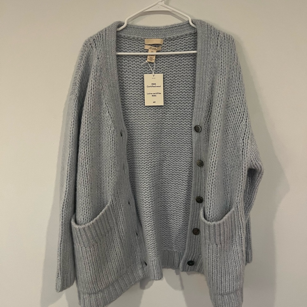 Light blue chunky sweater